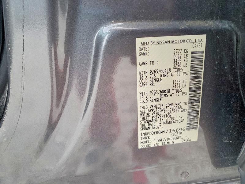 2021 Nissan Frontier s