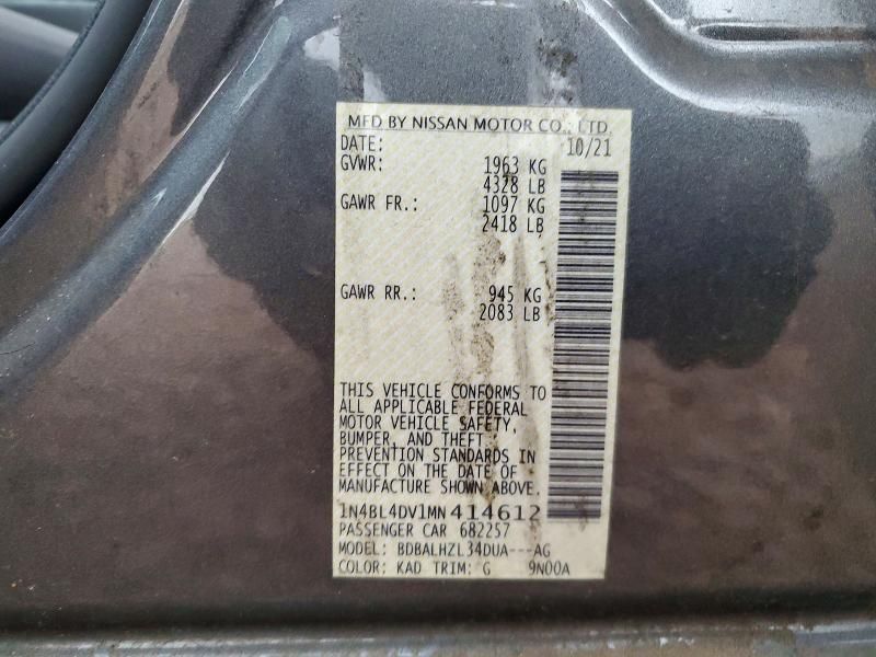 2021 Nissan Altima sv