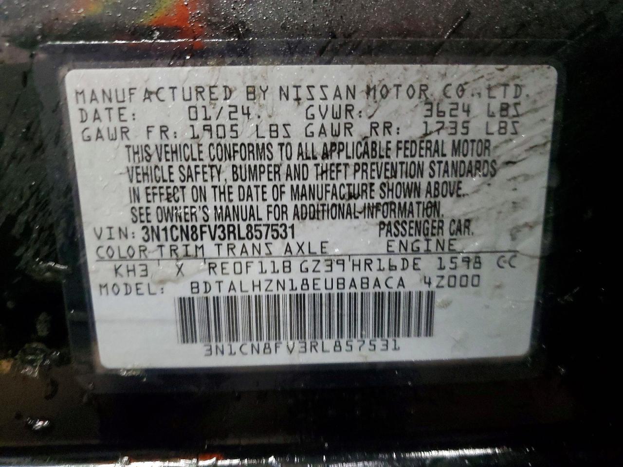 2024 Nissan Versa sr