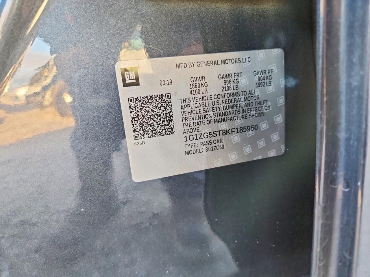 2019 Chevrolet Malibu rs