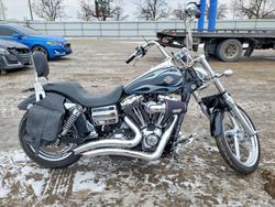 Harley-Davidson salvage cars for sale: 2013 Harley-Davidson Fxdwg Dyna Wide Glide
