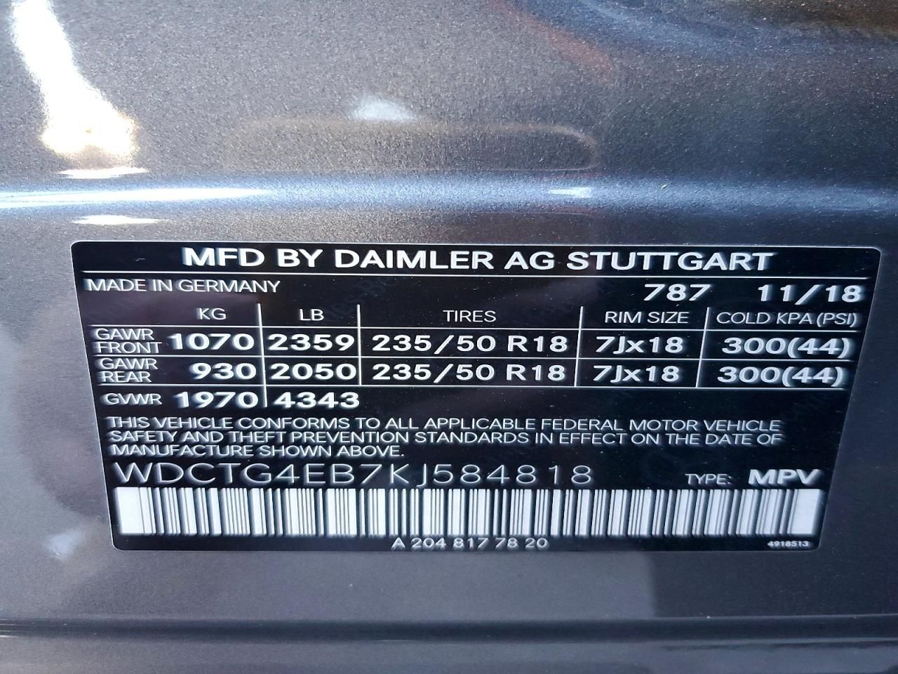 2019 Mercedes-Benz Gla 250