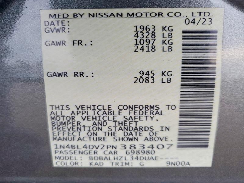 2023 Nissan Altima sv