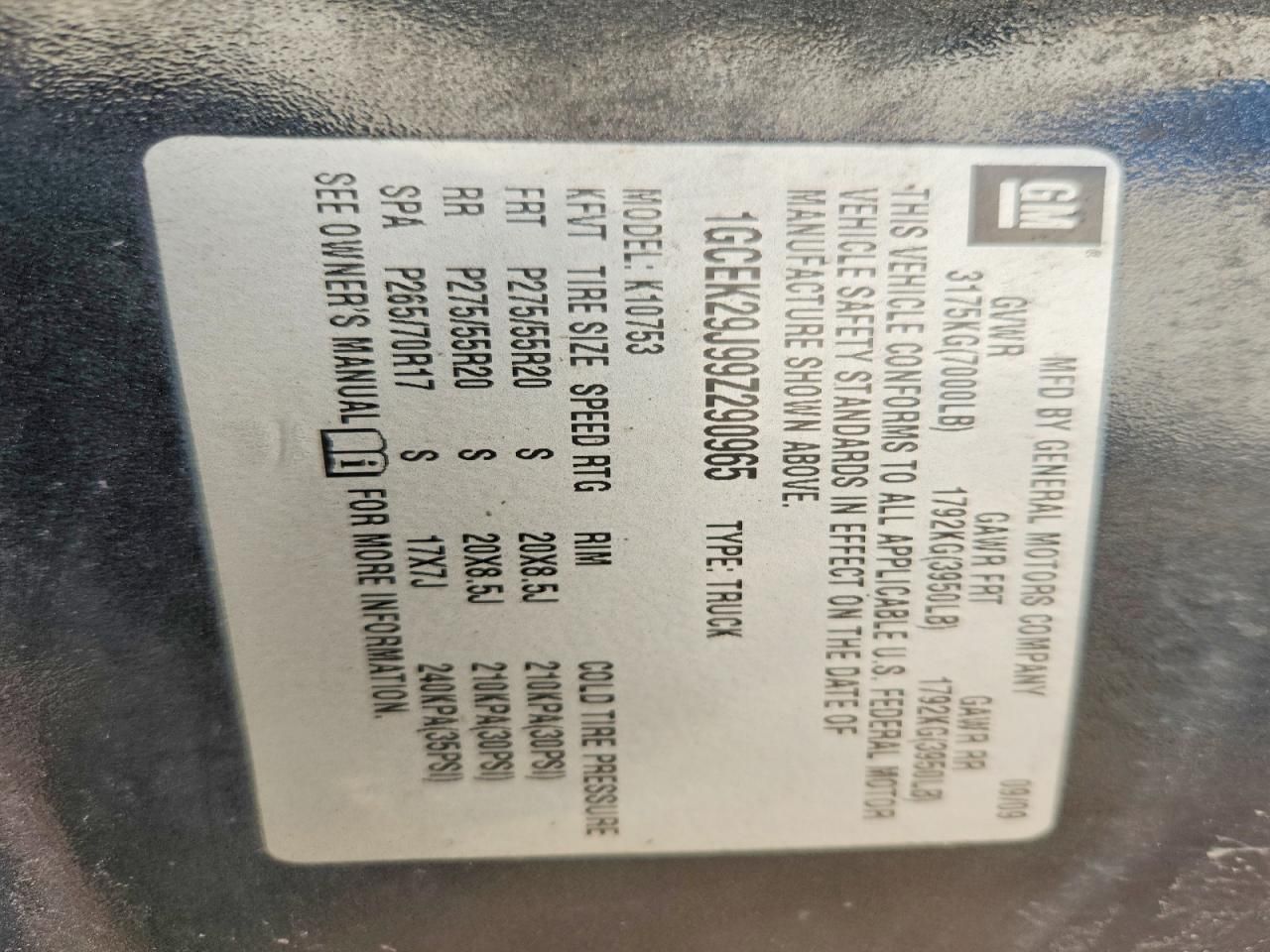 2009 Chevrolet Silverado K1500 lt