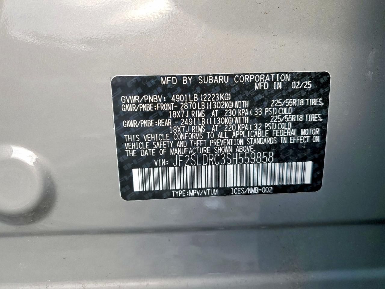 2025 Subaru Forester Limited