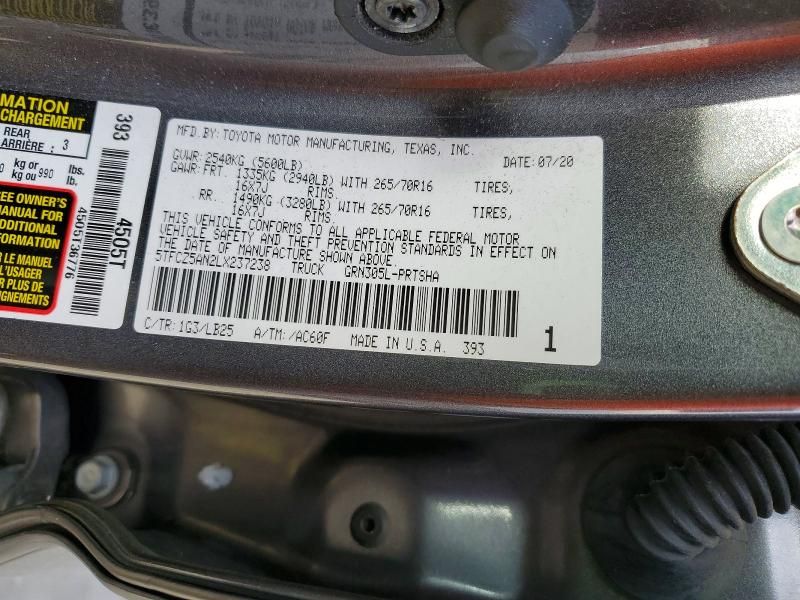 2020 Toyota Tacoma Double cab