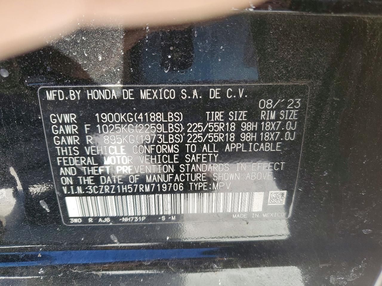 2024 Honda Hr-v Sport