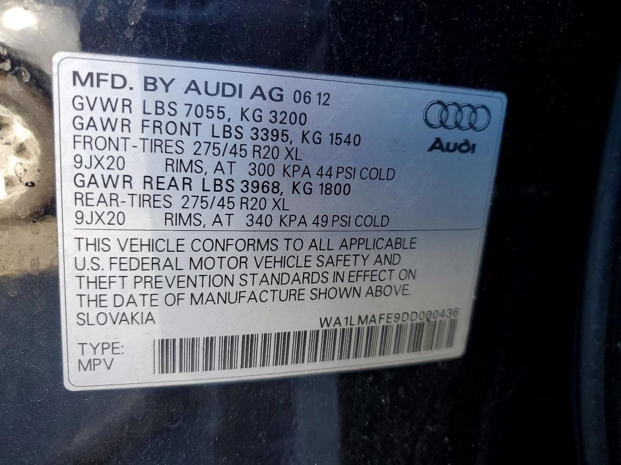 2013 Audi Q7 Premium Plus