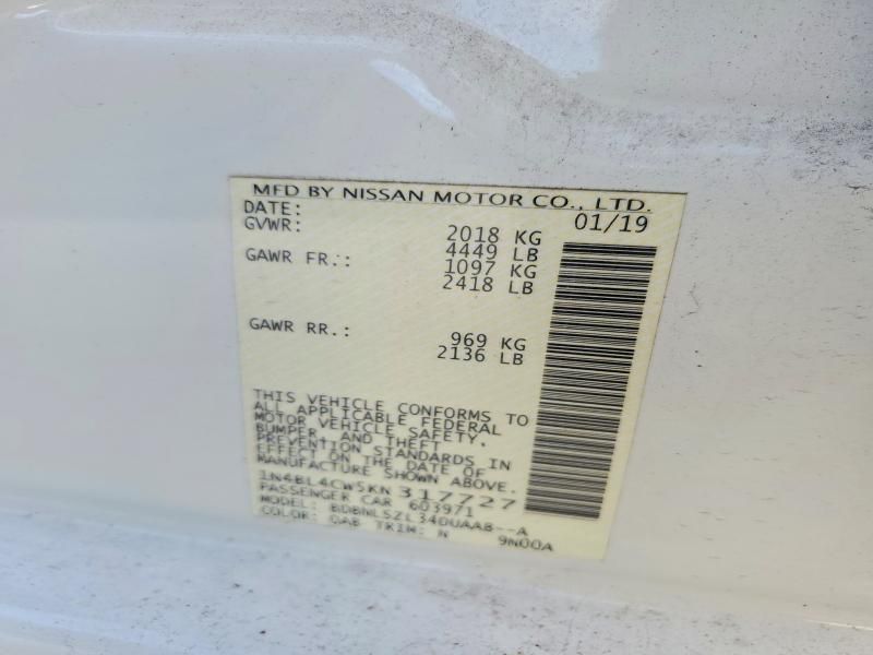 2019 Nissan Altima sr