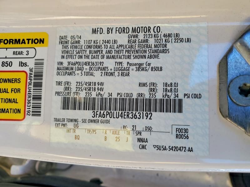 2014 Ford Fusion se Hybrid