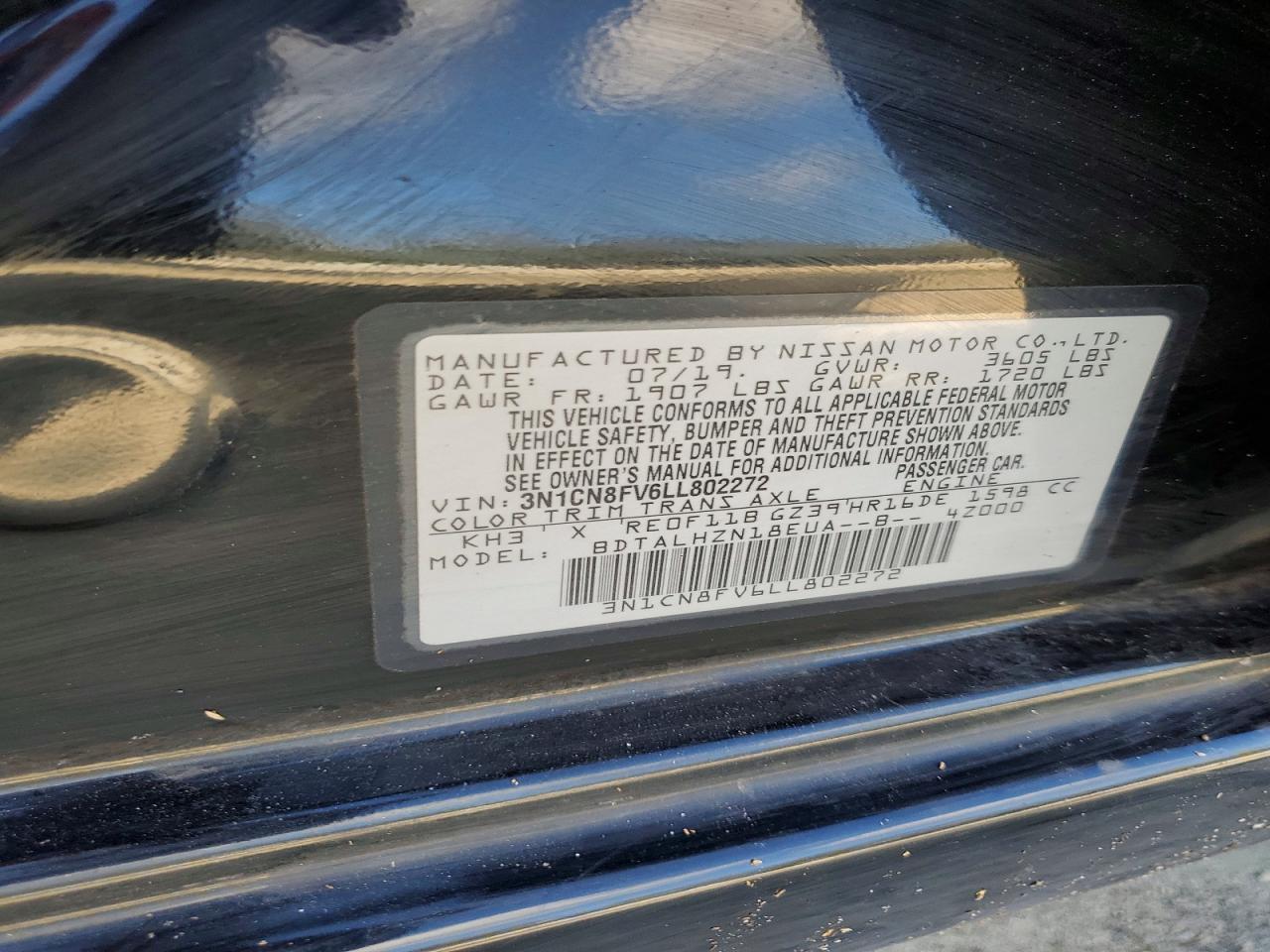 2020 Nissan Versa sr