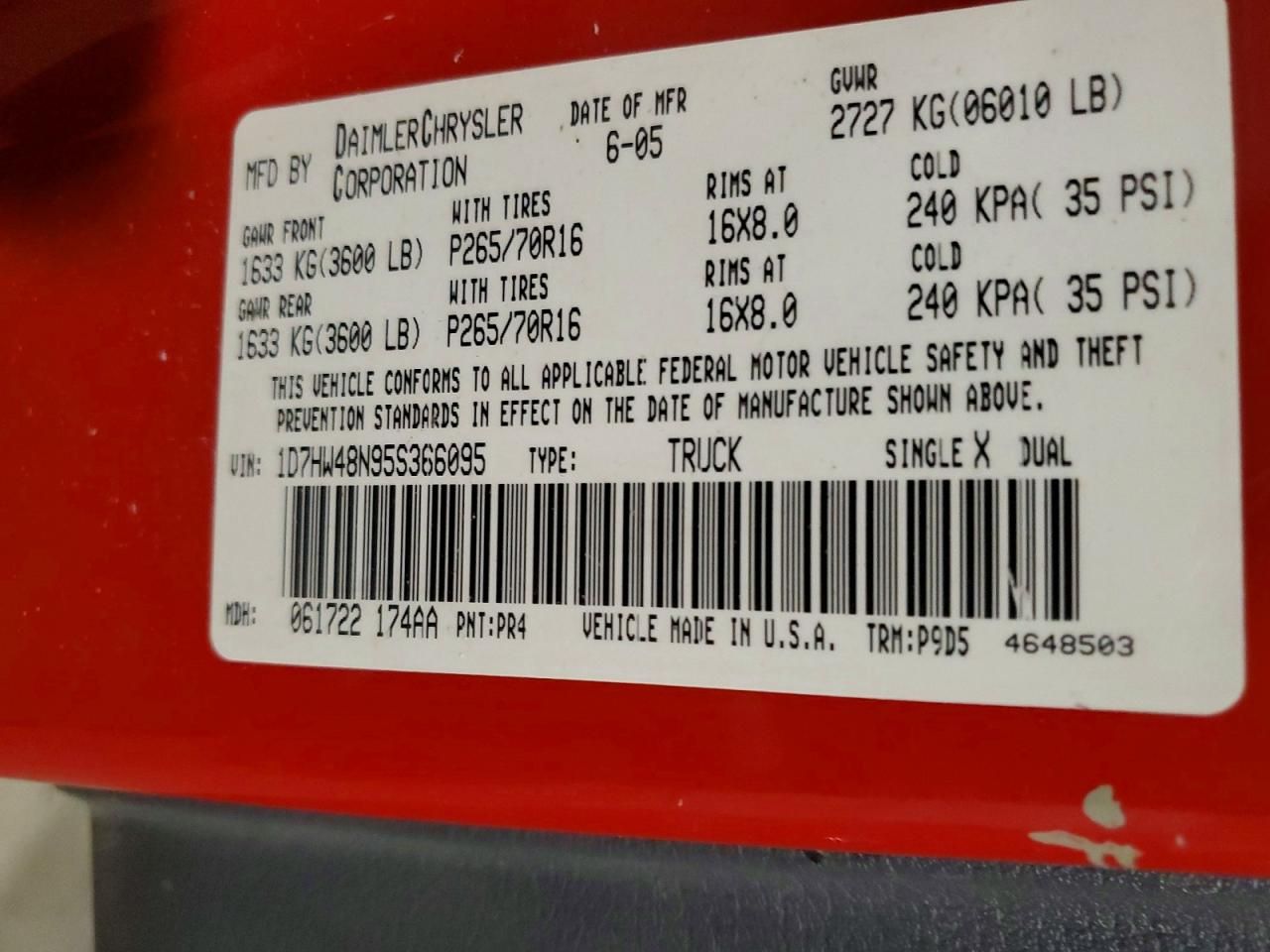 2005 Dodge Dakota Quad slt