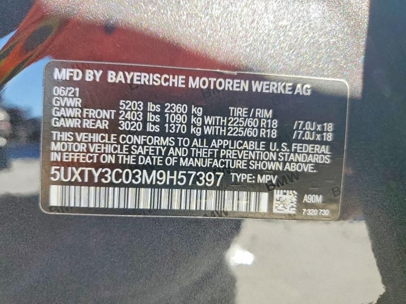 2021 BMW X3 Sdrive30i