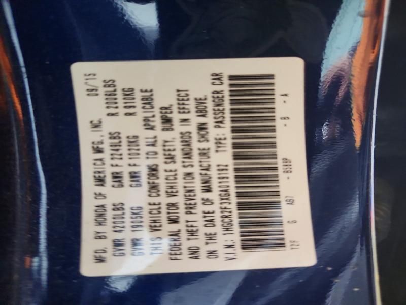 2016 Honda Accord lx