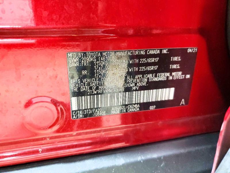 2021 Toyota Rav4 xle