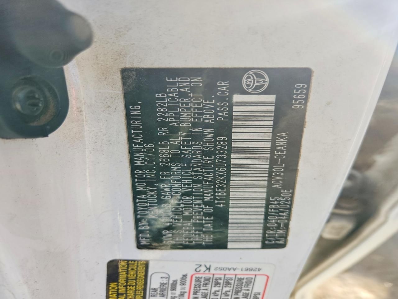 2006 Toyota Camry le