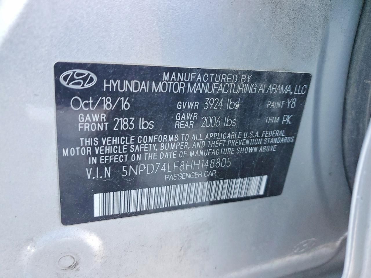 2017 Hyundai Elantra se