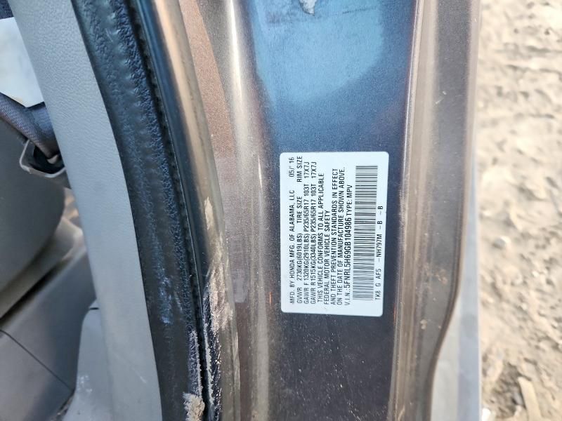 2016 Honda Odyssey exl