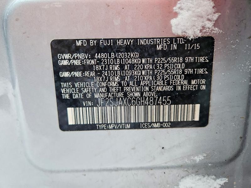 2016 Subaru Forester 2.5i Touring