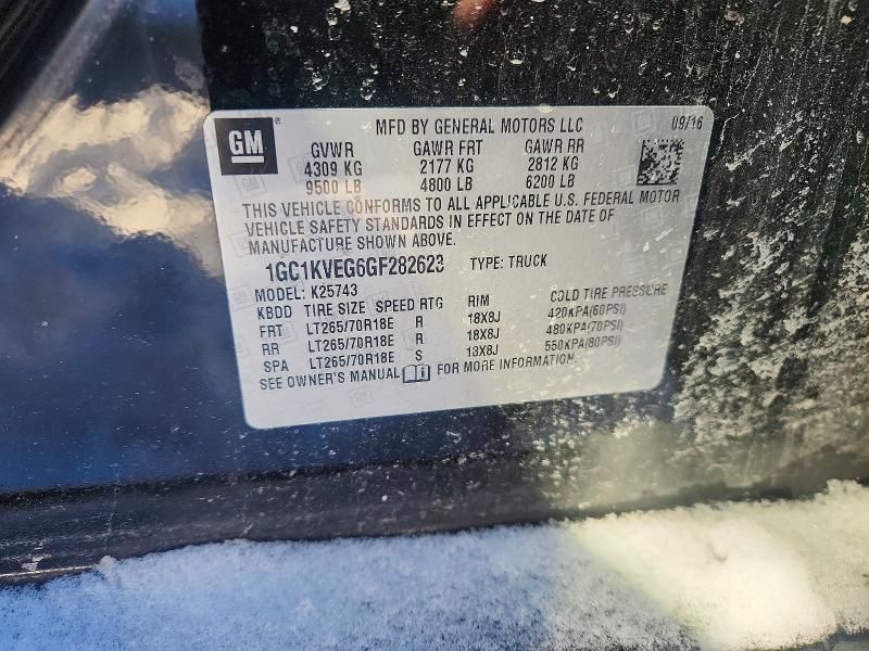 2016 Chevrolet Silverado K2500 Heavy Duty lt