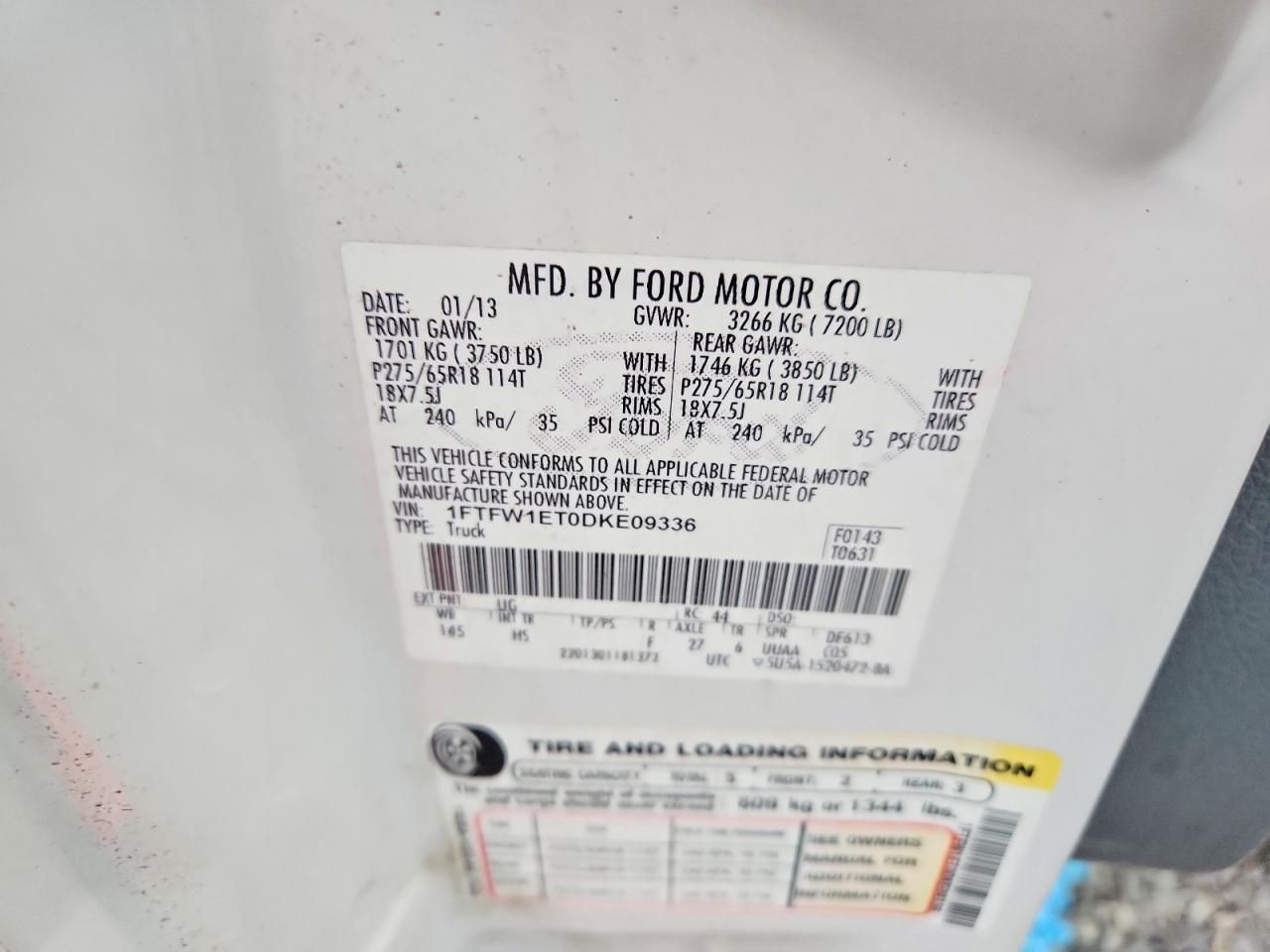 2013 Ford F150 Supercrew