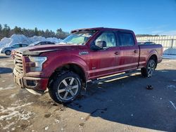 Salvage trucks for sale at Windham, ME auction: 2016 Ford F150 Supercrew