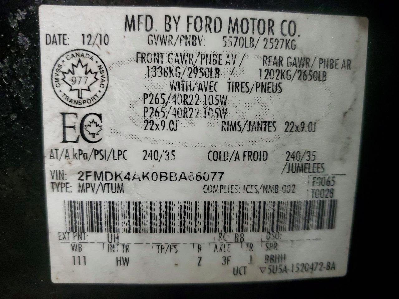 2011 Ford Edge Sport