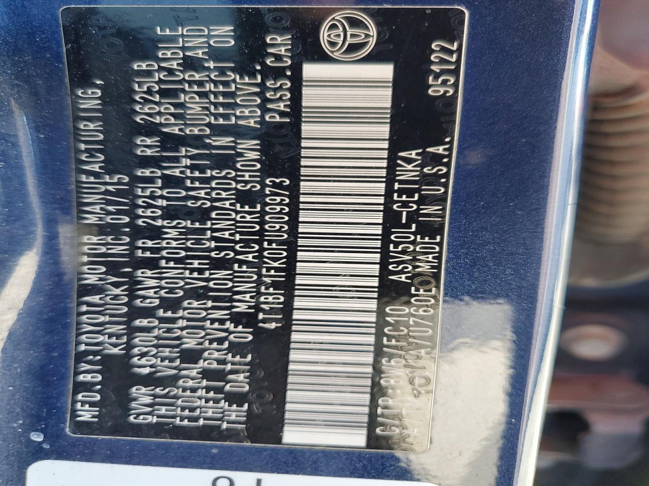 2015 False Camry