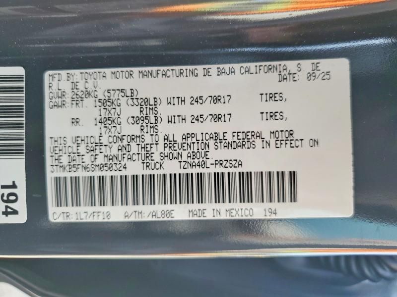 2025 Toyota Tacoma Double cab