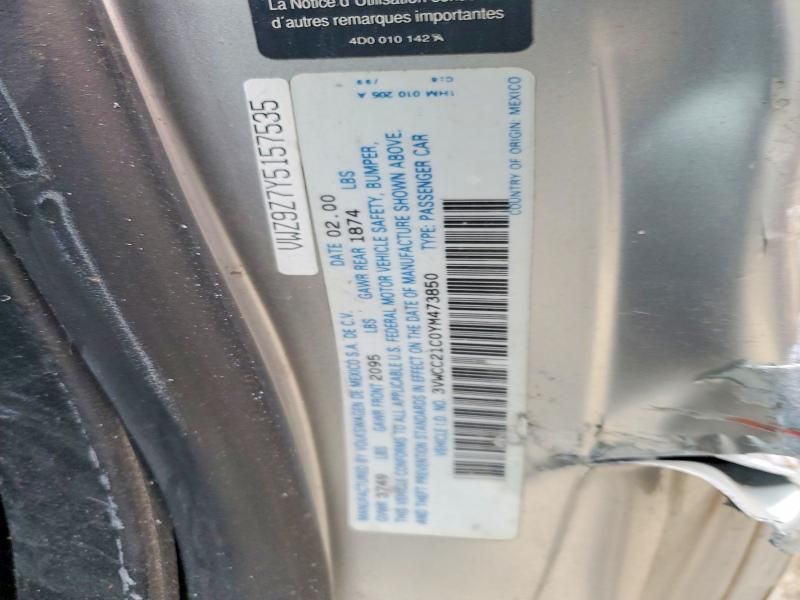 2000 Volkswagen New Beetle gls