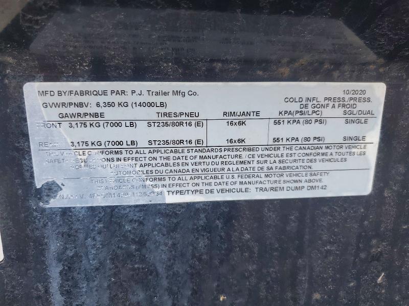 2021 PJ 2021 Pbas Unknown-Dump Trailer