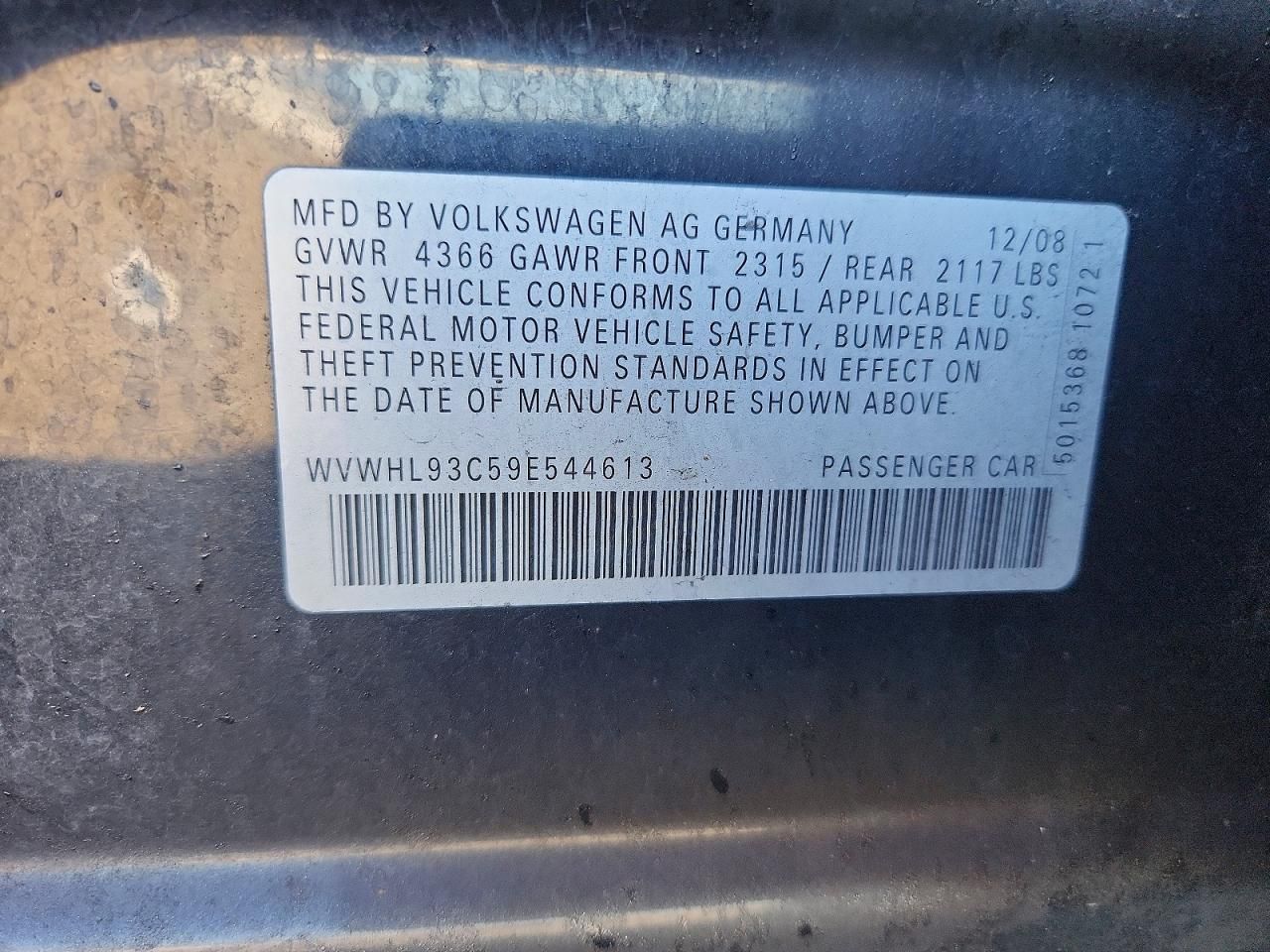 2009 Volkswagen Cc Luxury