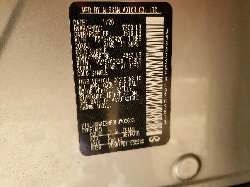 2020 Infiniti Qx80 Luxe