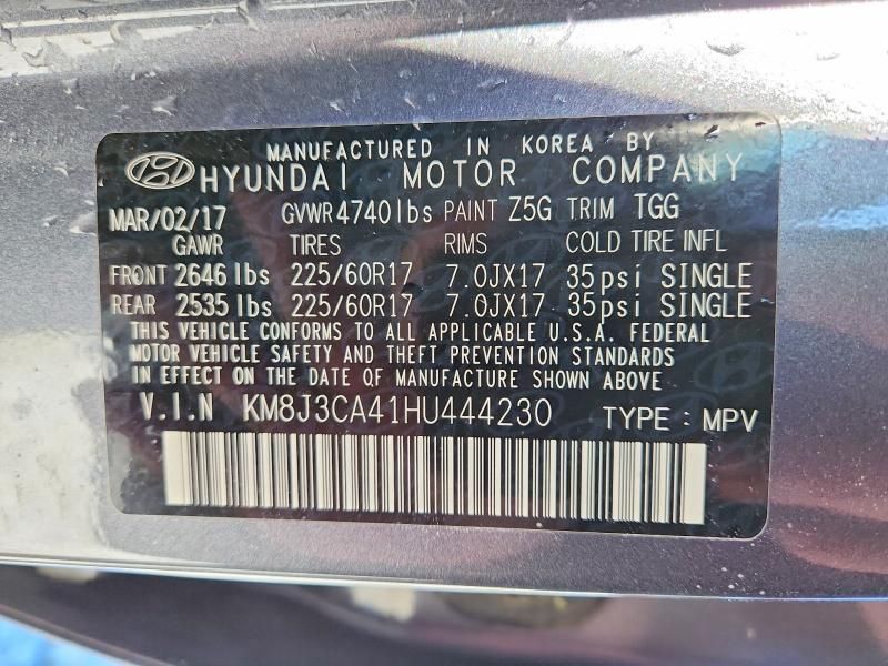 2017 Hyundai Tucson Limited