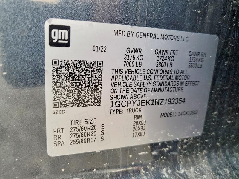 2022 Chevrolet Silverado ltd K1500 Lt-l