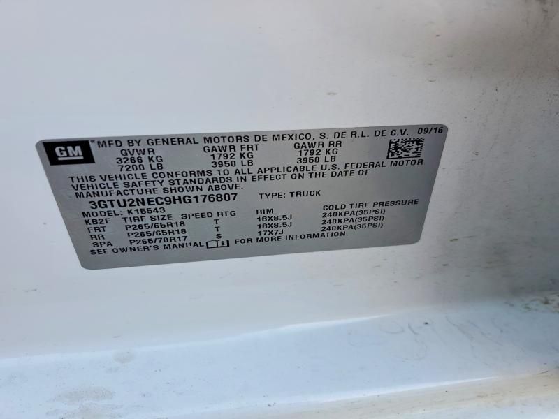 2017 GMC Sierra K1500 slt