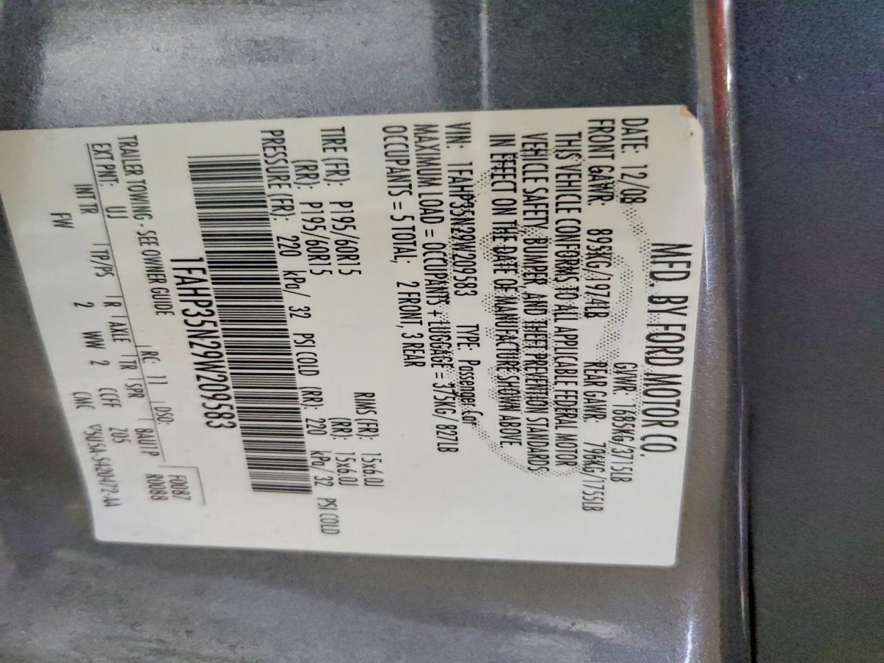2009 Ford Focus se