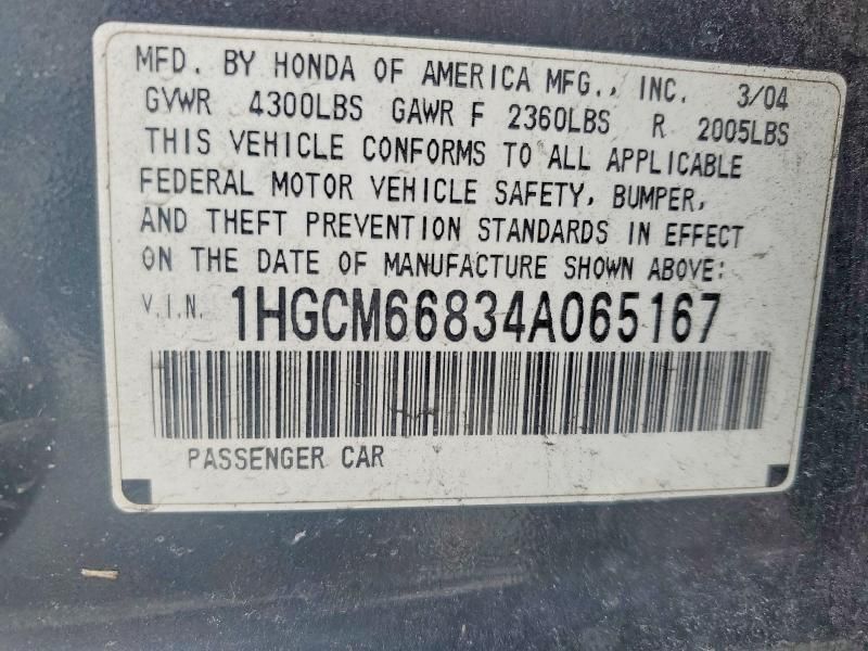 2004 Honda Accord ex