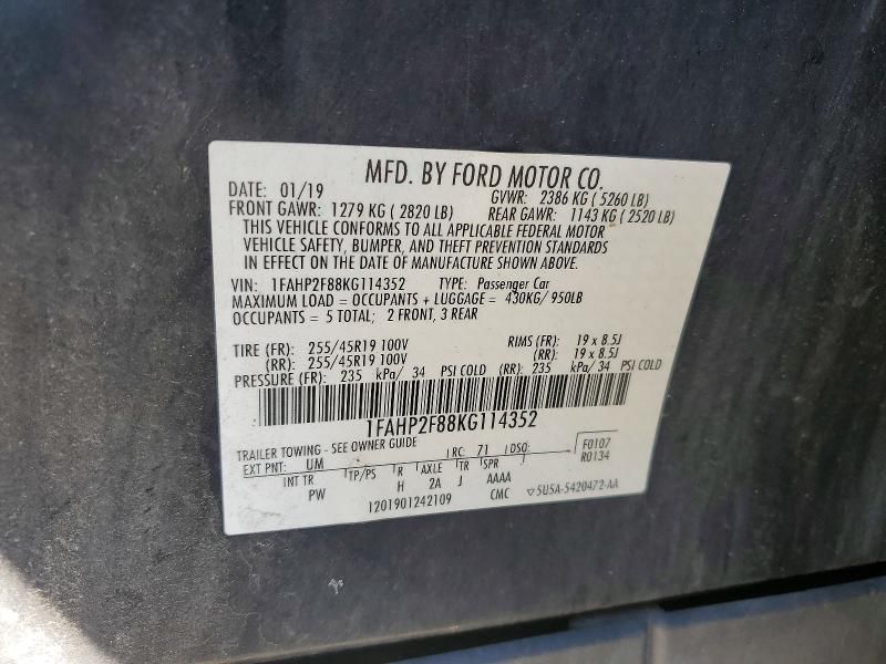 2019 Ford Taurus Limited