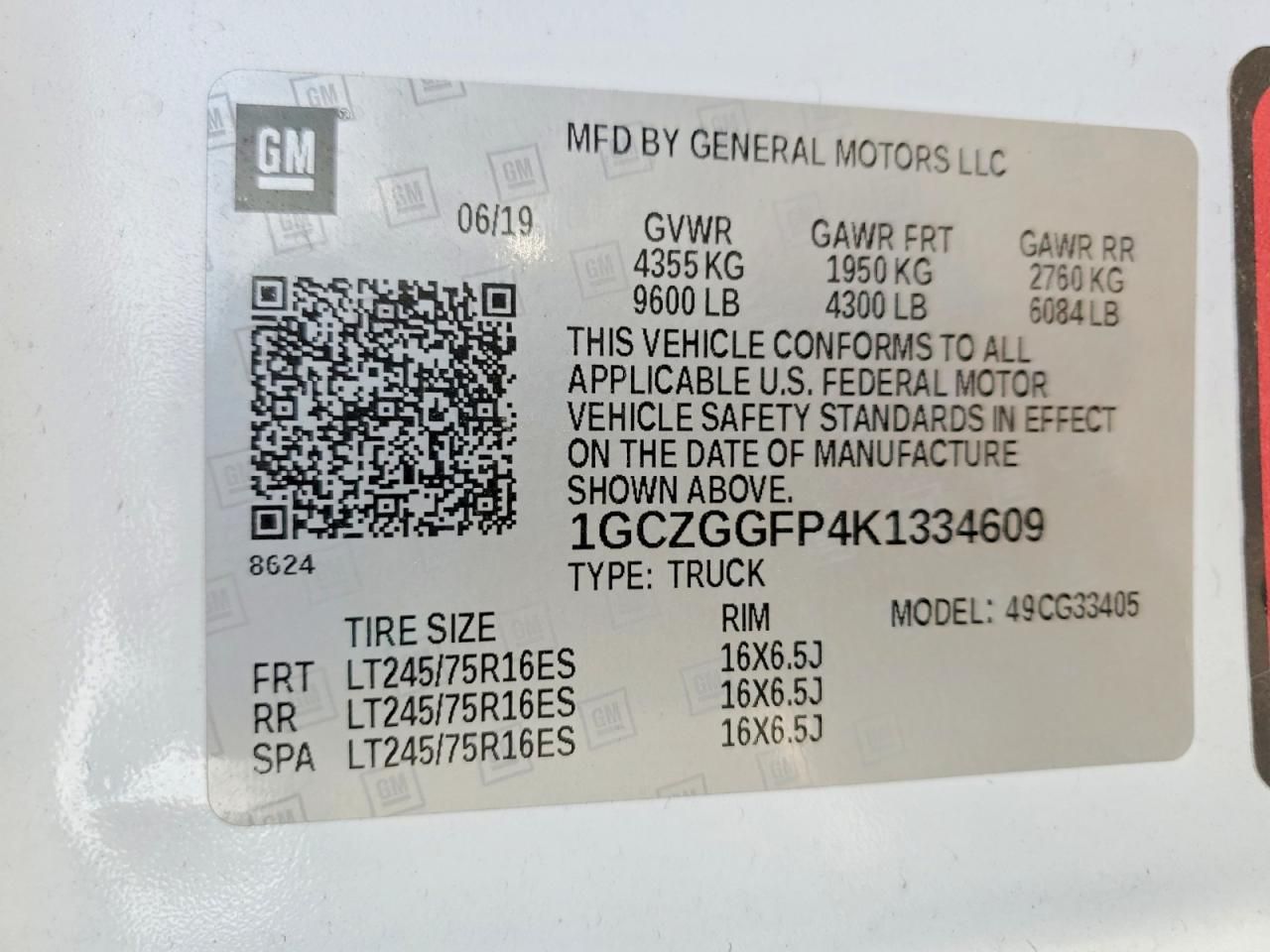 2019 Chevrolet Express G3500