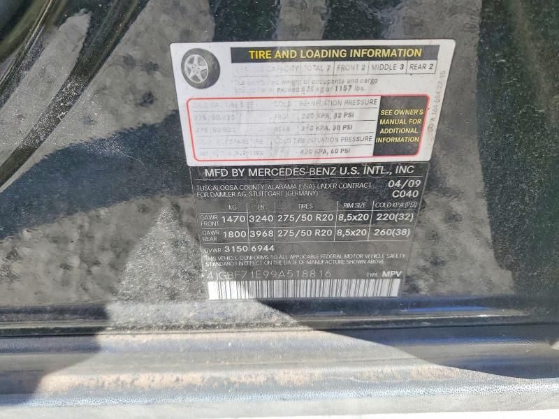 2009 Mercedes-Benz Gl 450 4matic