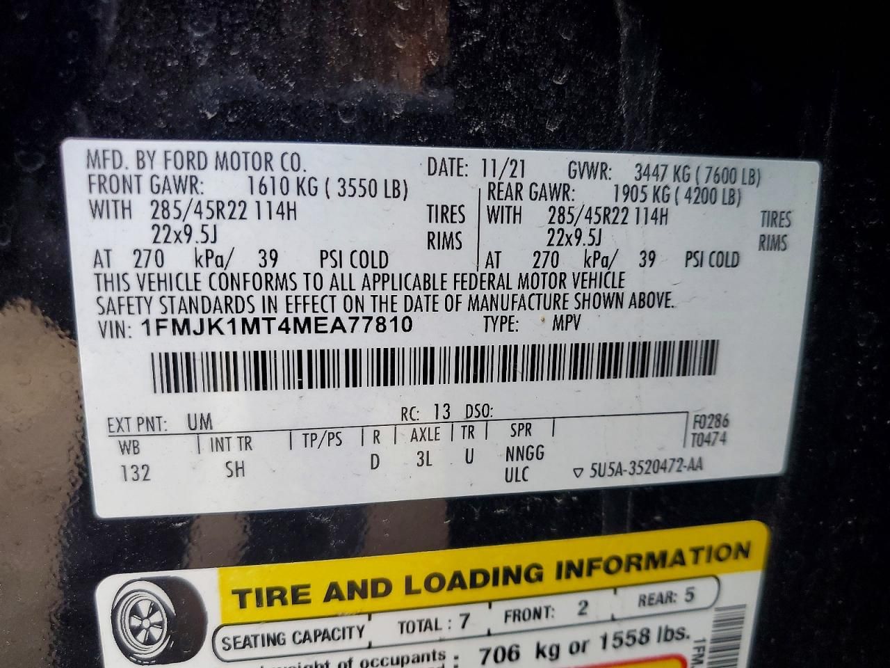 2021 Ford Expedition max Platinum