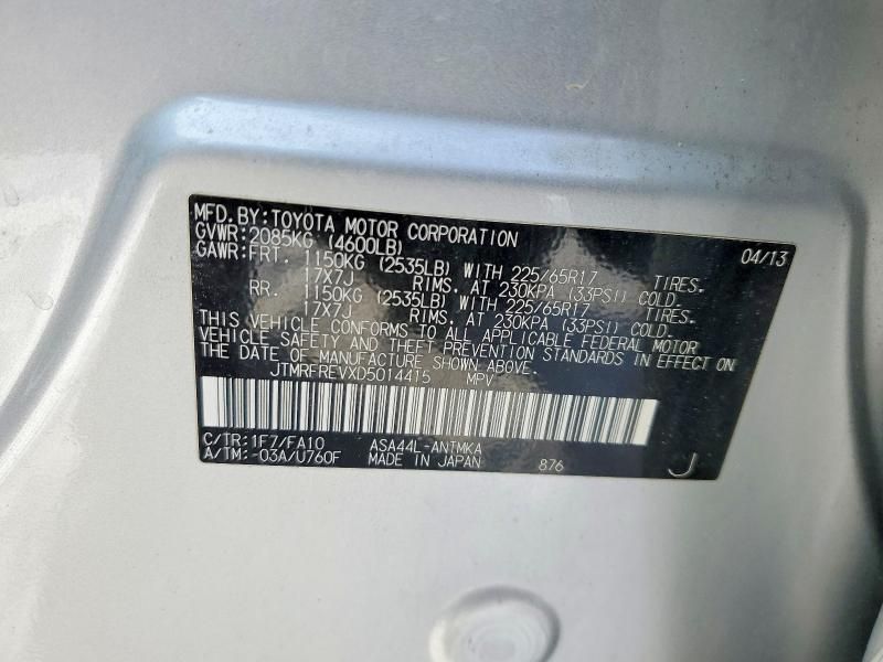 2013 Toyota Rav4 xle