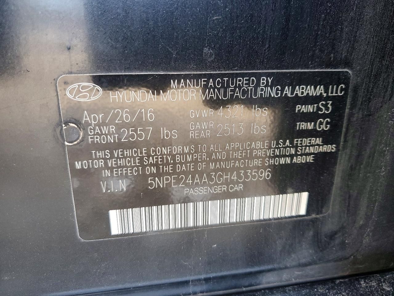 2016 Hyundai Sonata eco