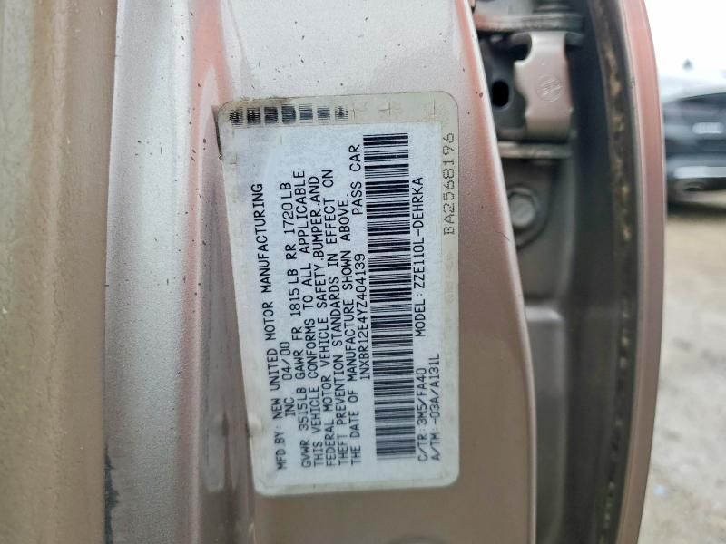 2000 Toyota Corolla ve