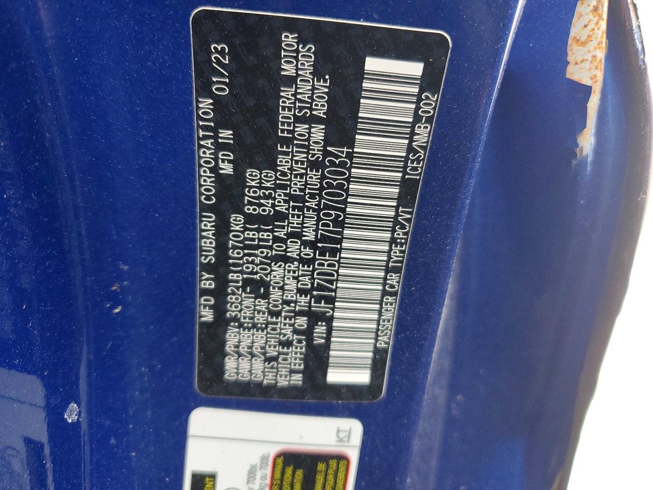 2023 Subaru Brz Limited