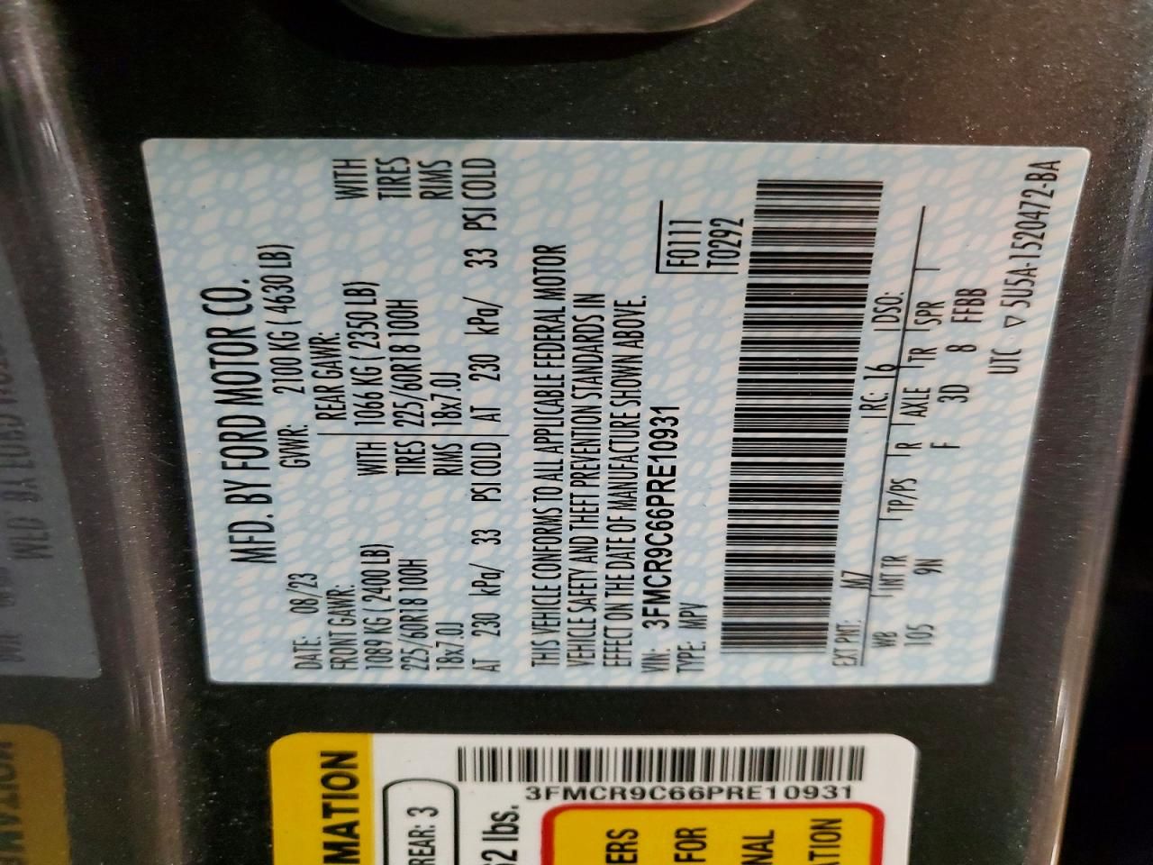 2023 Ford Bronco Sport Outer Banks