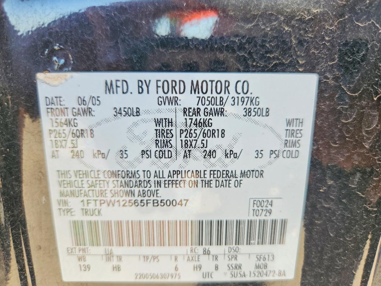 2005 Ford F150 Supercrew