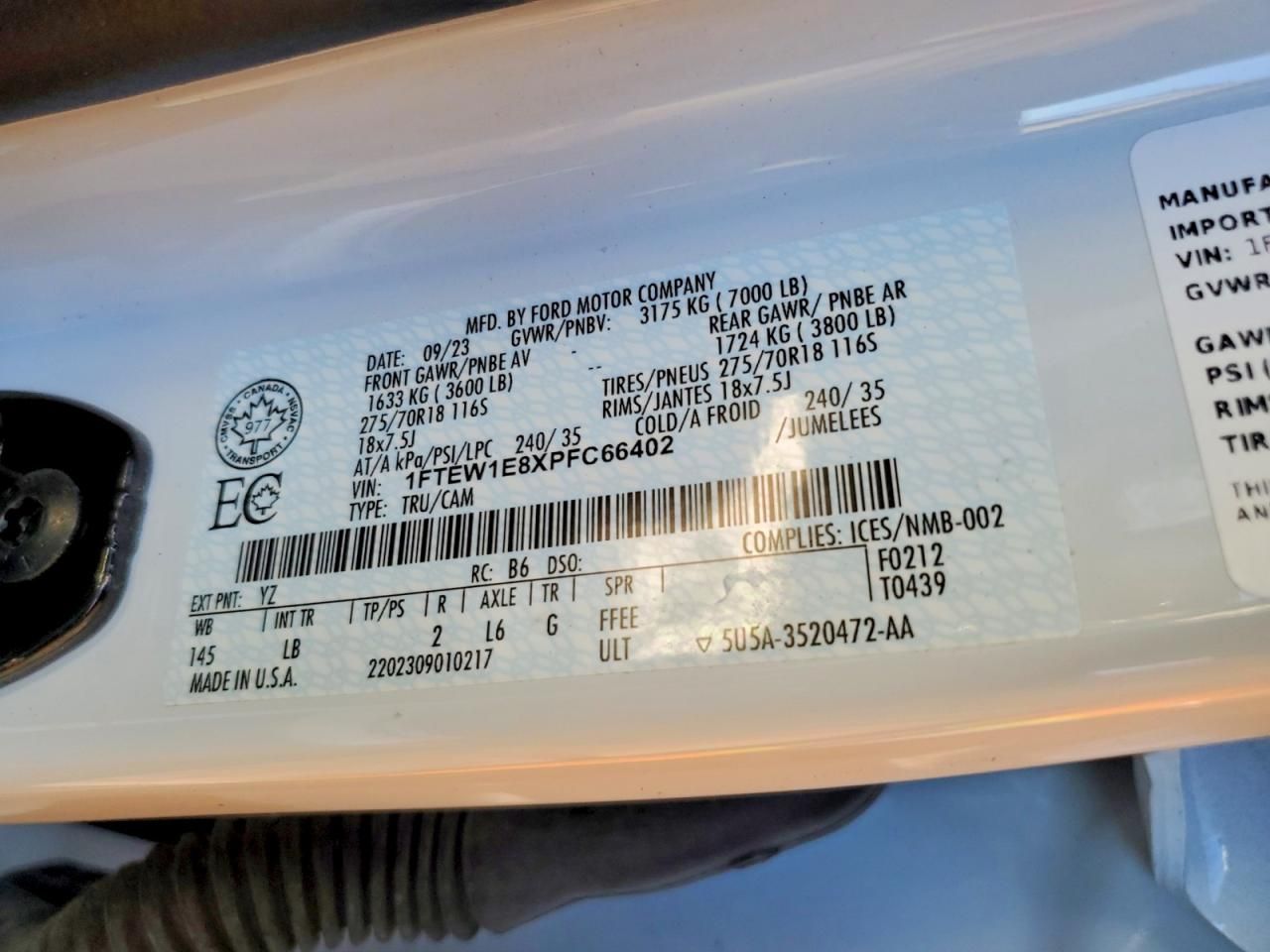 2023 Ford F150 Supercrew