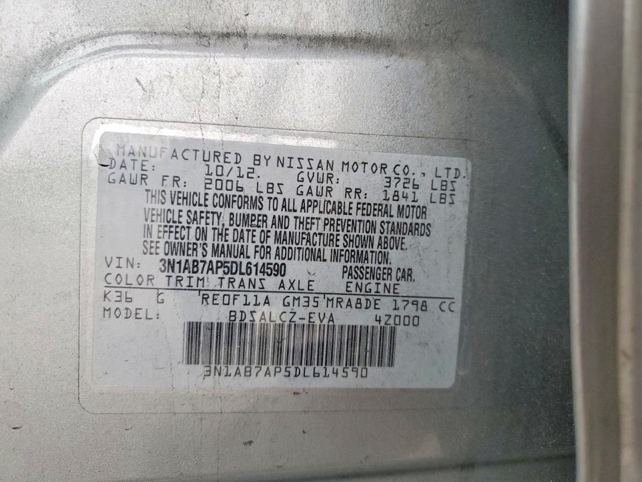 2013 Nissan Sentra s